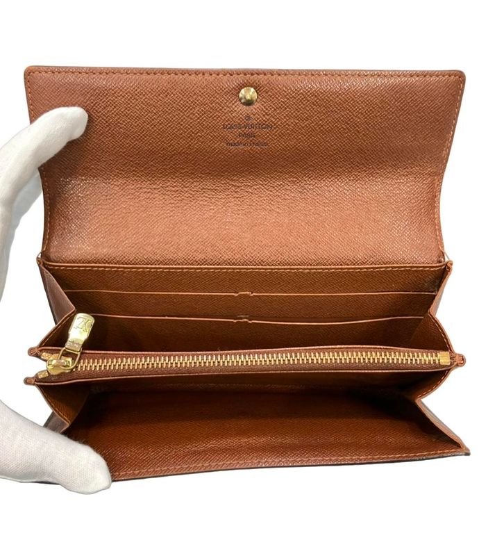 Louis Vuitton Monogram Portefeuille Sarah M61734 Women Men Louis Vuitton