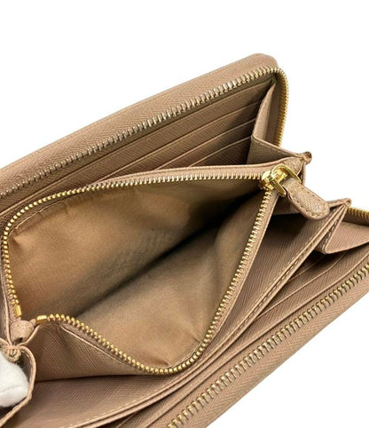 Prada Round Zipper Long Wallet 1ml506 QWA F0770 Women Prada