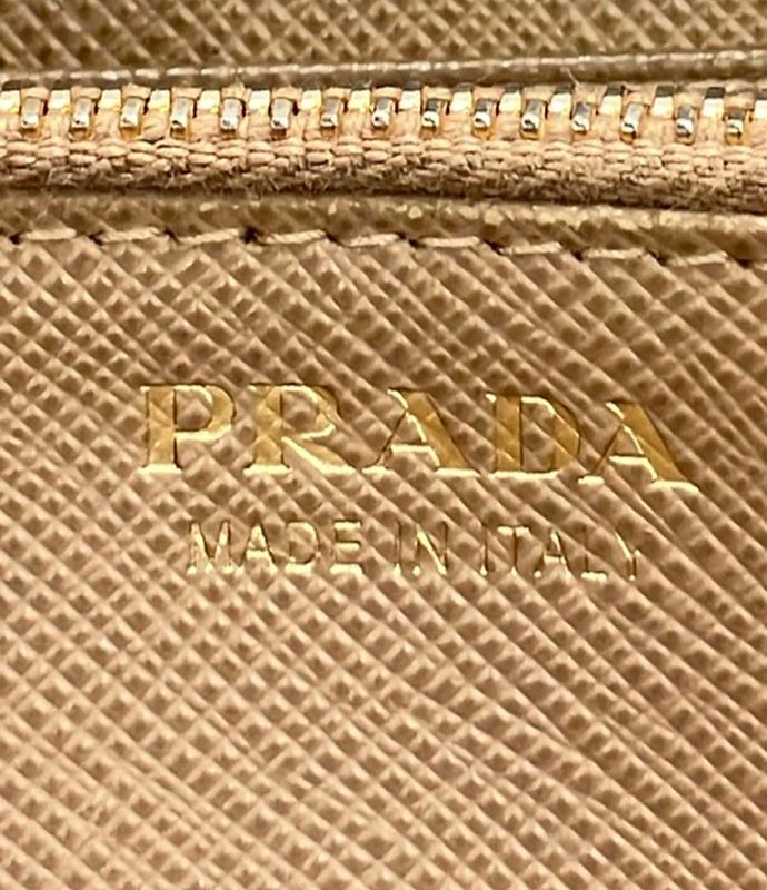 Prada Round Zipper Long Wallet 1ml506 QWA F0770 Women Prada