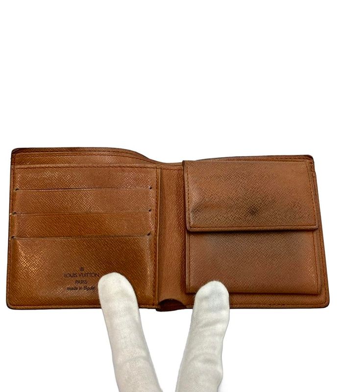 Monogram Louis Vuitton Bifold Wallet Portefeuille Marco M61675 Men's Louis