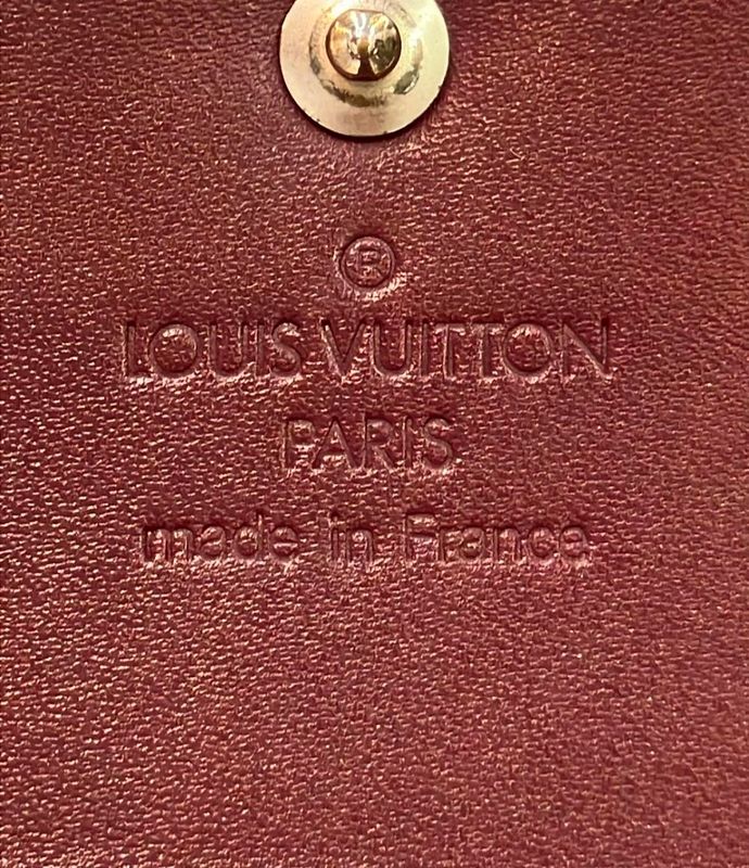 Louis Vuitton W Hook Trifold Wallet Monogram Matte Porte Monet Bier Carte Cles