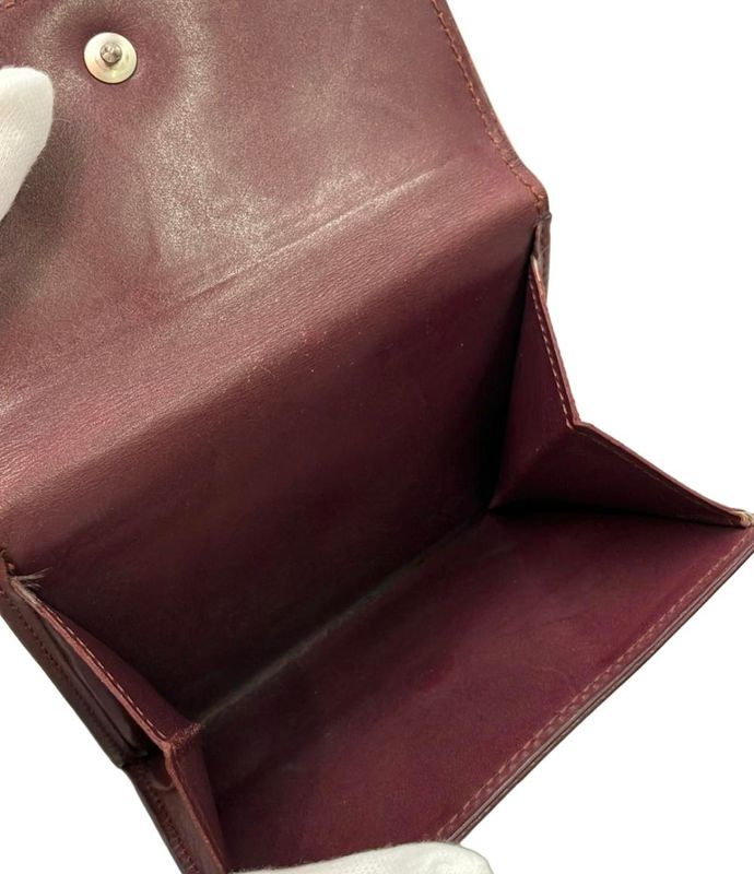 Louis Vuitton W Hook Trifold Wallet Monogram Matte Porte Monet Bier Carte Cles