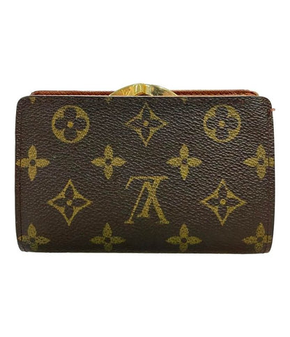 Louis Vuitton Bifold Wallet Clasp Canvas Monogram M61674 Women Louis Vuitton