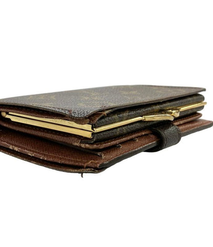 Louis Vuitton Bifold Wallet Clasp Canvas Monogram M61674 Women Louis Vuitton