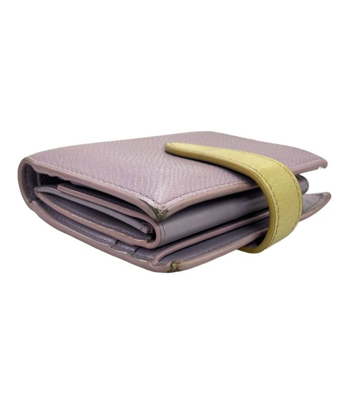 Celine Bifold Wallet Small Strap Wallet Leather Women's Celine