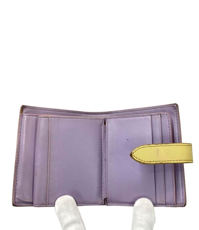 Celine Bifold Wallet Small Strap Wallet Leather Women's Celine