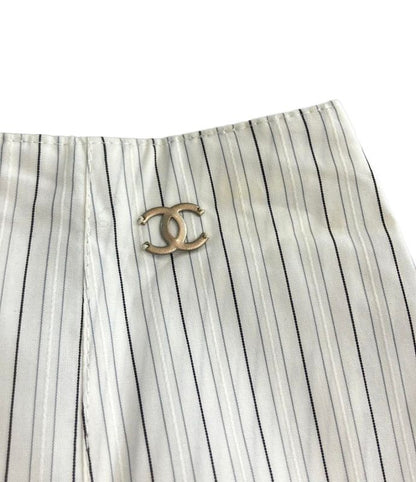 Chanel Flared Skirt Coco Mark Women's Size 36 (M) Chanel