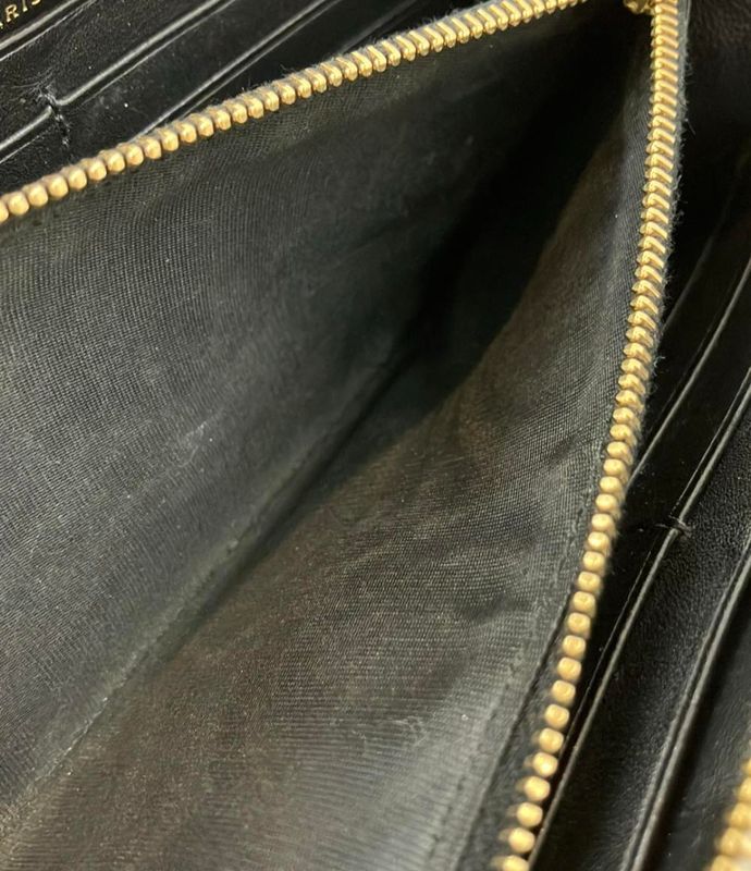 Saint Laurent Paris Round Zipper Long Wallet Women's Saint Laurent Paris