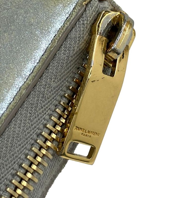 Saint Laurent Paris Round Zipper Long Wallet Women's Saint Laurent Paris