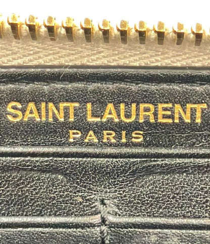 Saint Laurent Paris Round Zipper Long Wallet Women's Saint Laurent Paris