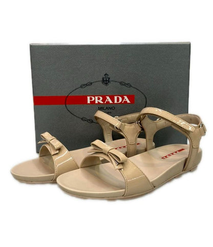 Prada Nappa Leather Ankle Strap Sandals Calzature Baby 0x0659 Womens Size 35