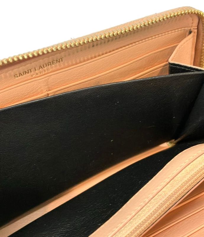 Saint Laurent Round Zipper Long Wallet Women's Saint Laurent