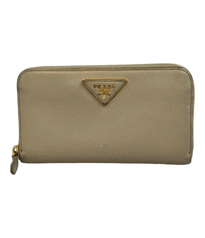 Prada Round Zipper Long Wallet Women's Prada