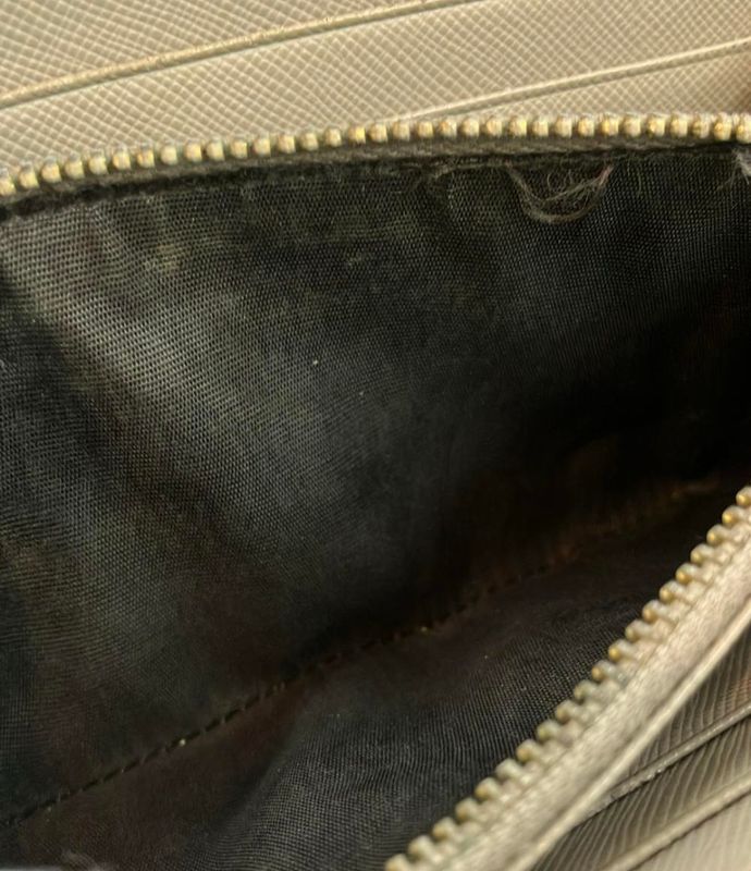 Prada Round Zipper Long Wallet Women's Prada