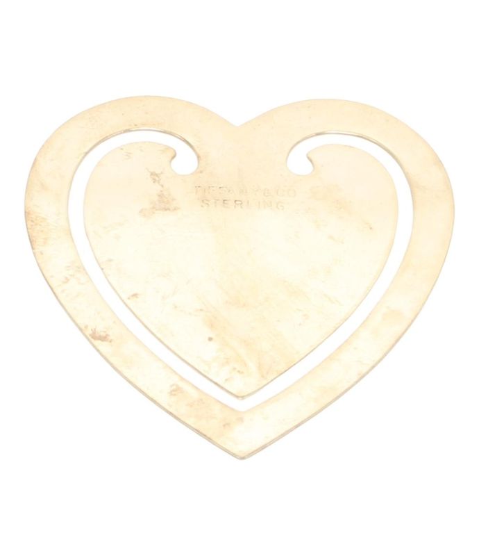 Tiffany & Co Bookmark Sv925 Money Clip Heart Motif Ladies Tiffany & Co
