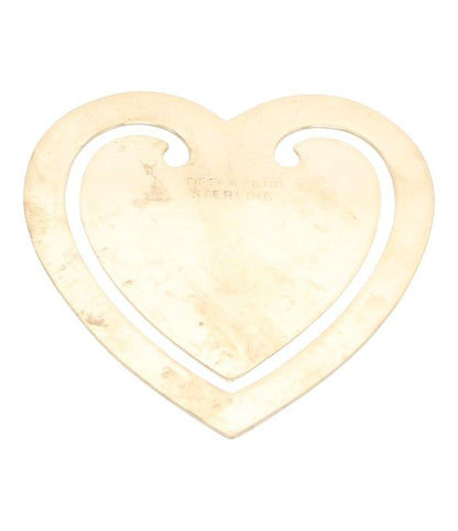 Tiffany & Co Bookmark Sv925 Money Clip Heart Motif Ladies Tiffany & Co