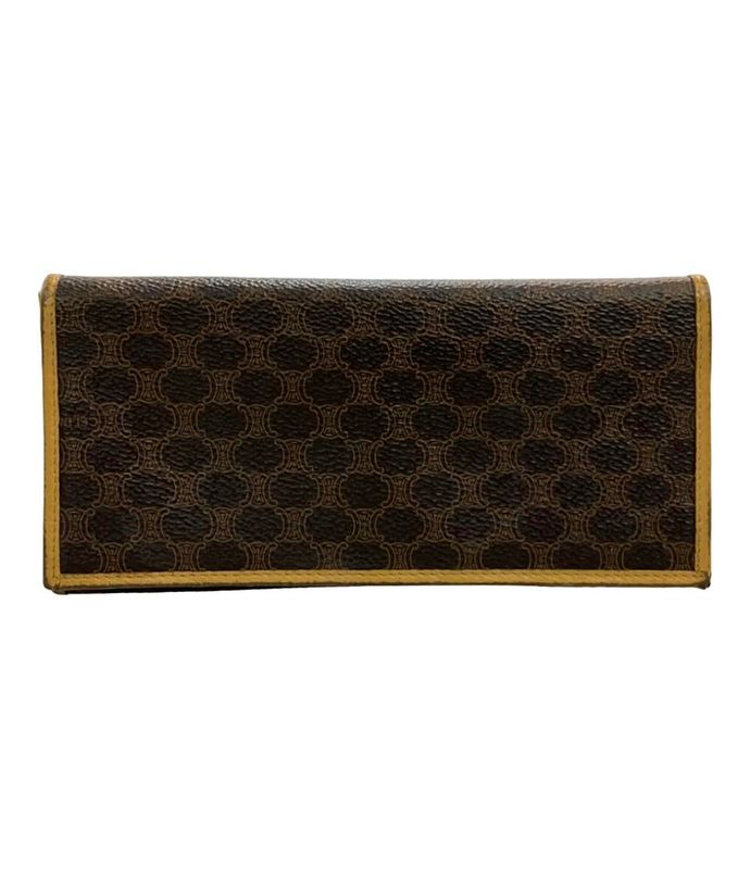 Celine Bifold Long Wallet Macadam Pattern Women's Celine