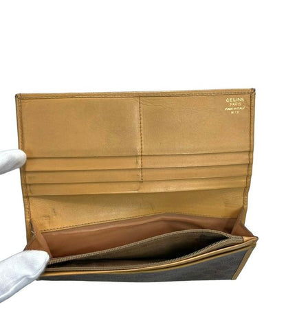 Celine Bifold Long Wallet Macadam Pattern Women's Celine