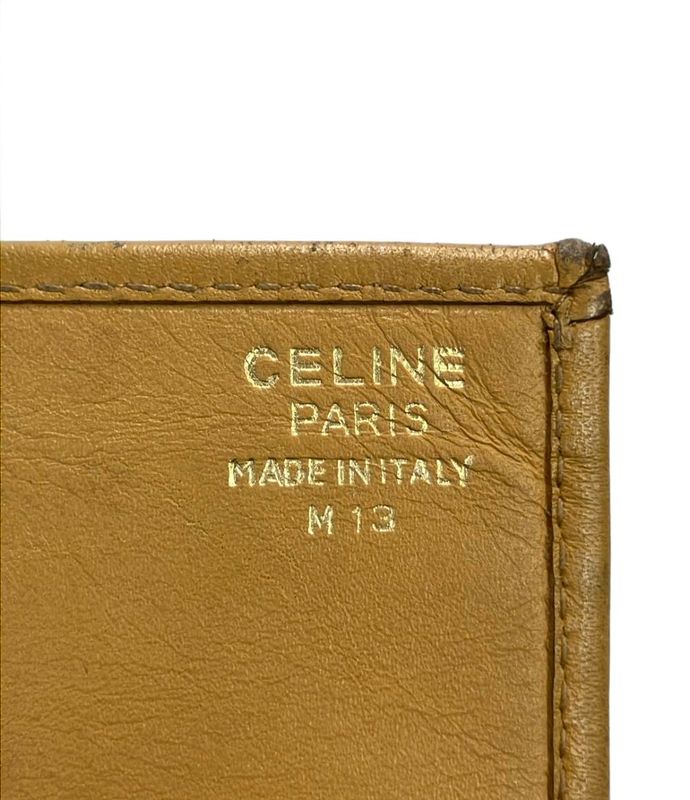 Celine Bifold Long Wallet Macadam Pattern Women's Celine