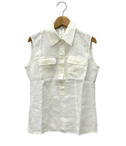 Celine Sleeveless Shirt Linen Women's Size 40 (M) Celine