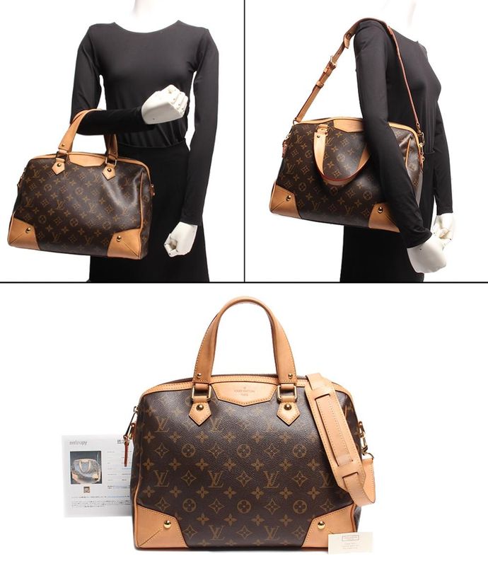 Louis Vuitton Shoulder Bag Handbag Gold Hardware Retiro PM M40325 Discontinued