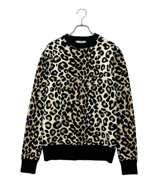 Celine Long Sleeve Knit Leopard Pattern Women's SIZE XS Celine