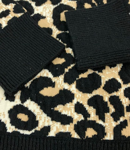 Celine Long Sleeve Knit Leopard Pattern Women's SIZE XS Celine