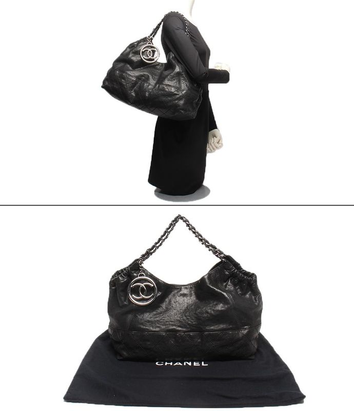 Chanel Chain Shoulder Bag Tote Bag Shoulder Silver Hardware Women's Chanel