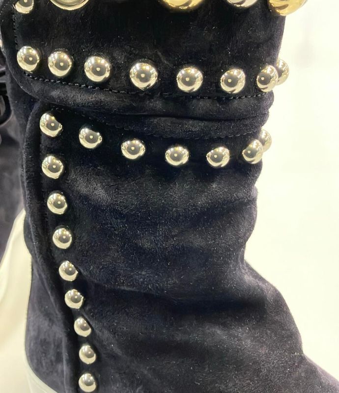 Christian Dior Mouton Boots Studded Women's SIZE 36 (M) Christian Dior