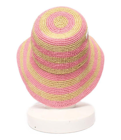 Prada Raffia Hat Striped Women's SIZE S Prada