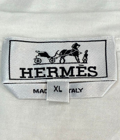Hermes Short Sleeve T-shirt Imprime Odysee Crew Neck Men's SIZE XL Hermes
