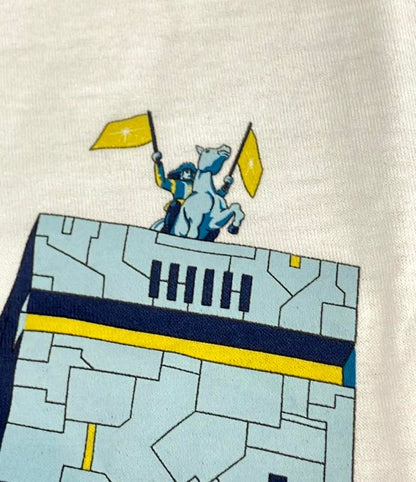 Hermes Short Sleeve T-shirt Imprime Odysee Crew Neck Men's SIZE XL Hermes