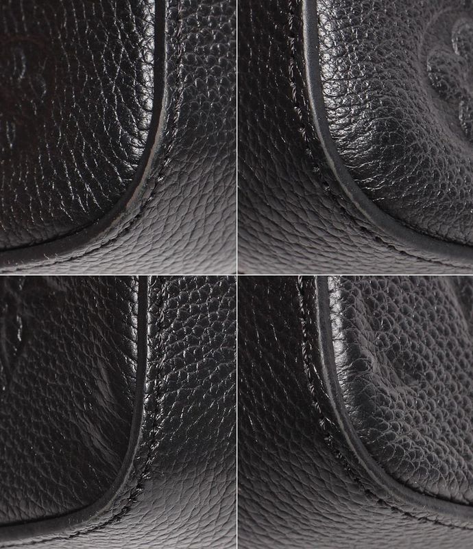 Louis Vuitton Chain Leather Wallet Gold Hardware Pochette Felicie M82477 Women