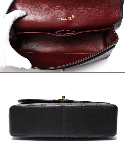 Chanel Chain Shoulder Bag W Chain Double Flap Gold Hardware Lambskin 0 Unit