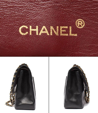 Chanel Chain Shoulder Bag W Chain Double Flap Gold Hardware Lambskin 0 Unit