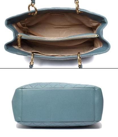 Chanel Gst Chain Tote Bag Caviar Skin Gold Hardware Shoulder Women's Chanel