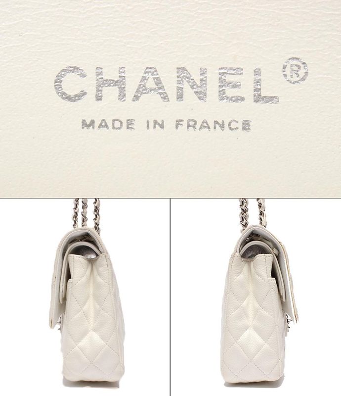 Chanel Shoulder Bag Shoulder Double Flap Double Chain Silver Hardware Caviar