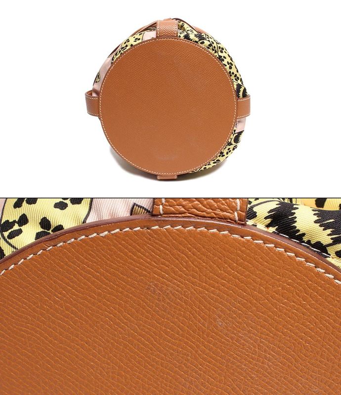 Hermes 2-Way Handbag Draw String X Engraved Silver Hardware Musardine Rose