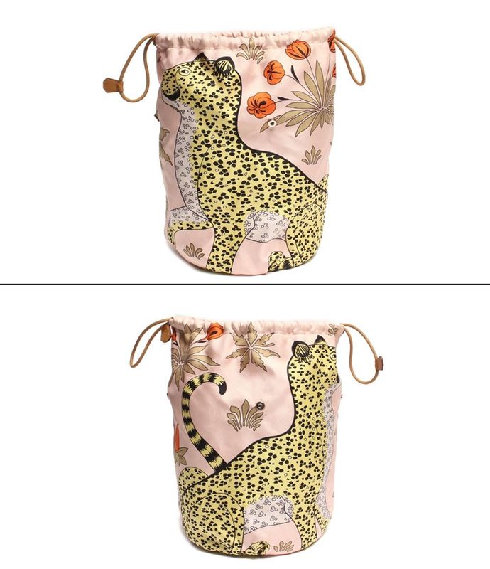 Hermes 2-Way Handbag Draw String X Engraved Silver Hardware Musardine Rose