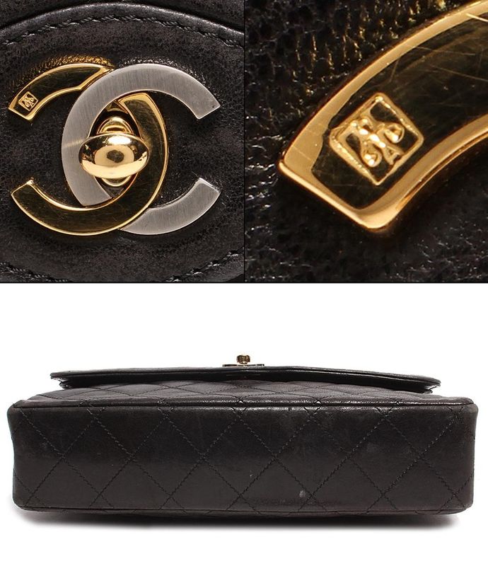 Chanel Chain Shoulder Bag Gold Hardware Women Chanel