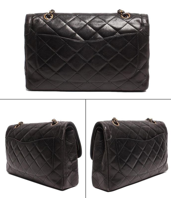 Chanel Chain Shoulder Bag Gold Hardware Women Chanel