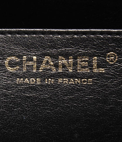 Chanel Shoulder Bag Caviar Skin Gold Hardware W Chain Matelasse Single Flap 30