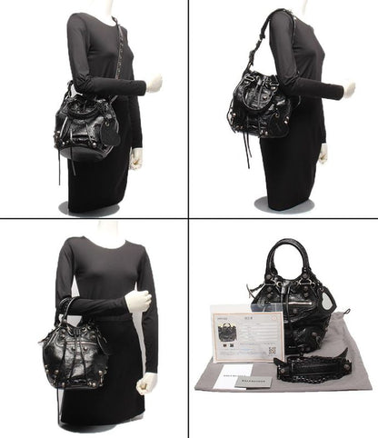 Balenciaga 2way Shoulder Bag Handbag Crossbody Shoulder Bucket Bag Women