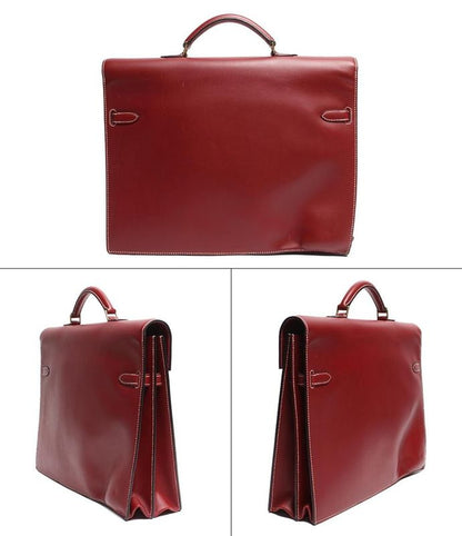 Hermes Business Bag Briefcase K Engraved Gold Hardware Kelly Depeche 38 Men's