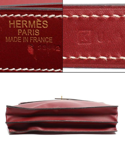 Hermes Business Bag Briefcase K Engraved Gold Hardware Kelly Depeche 38 Men's