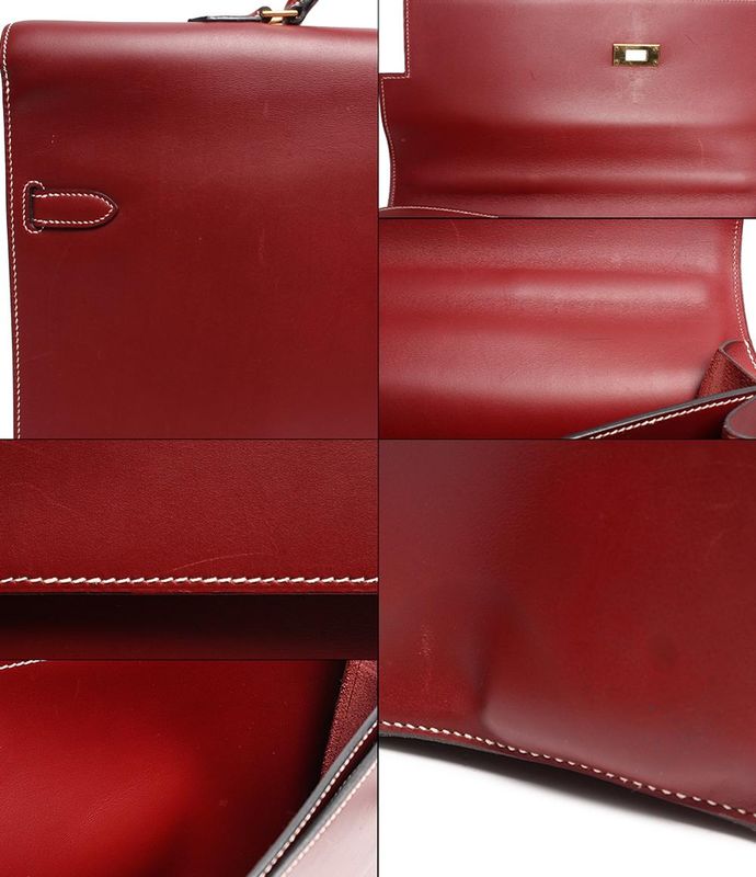 Hermes Business Bag Briefcase K Engraved Gold Hardware Kelly Depeche 38 Men's