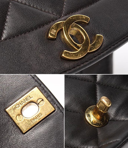 Chanel Chain Shoulder Bag Matelasse Gold Hardware Lambskin Single Crossbody