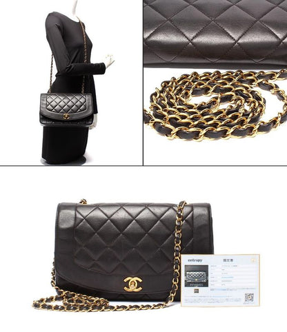 Chanel Chain Shoulder Bag Matelasse Gold Hardware Lambskin Single Crossbody