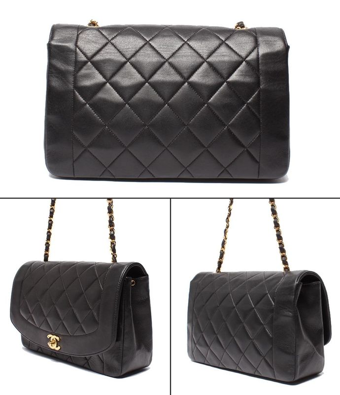 Chanel Chain Shoulder Bag Matelasse Gold Hardware Lambskin Single Crossbody