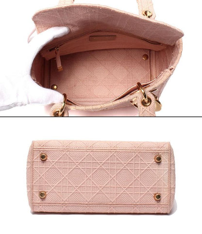 Christian Dior 2-Way Handbag Shoulder Bag Shoulder Crossbody Lady D-Lite Canage